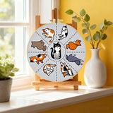 Cute Cat Poses Embroidery Kit – Kawaii DIY Hand Embroidery Hoop Art Set