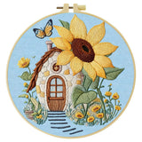 Sunflower House Embroidery Kit