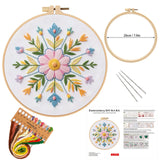 3-Piece Beginner Floral Embroidery Kit Set Kits For Stitchers