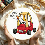 Silly Goose Driver Embroidery Kit Kits For Stitchers