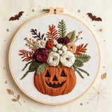 Spooky Floral Halloween Embroidery Kit – Set of 4