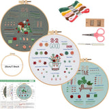 3-Piece Beginner Embroidery Starter Kit Kits For Stitchers