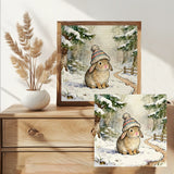Winter Bunny in a Cozy Knit Hat Cross Stitch Kit 🐰❄️
